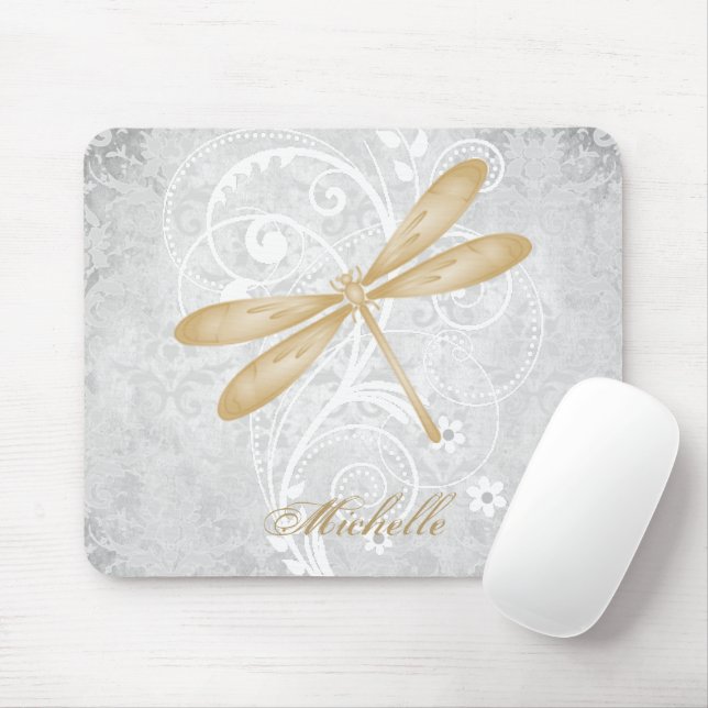 Golddragonfly-Personalisiert-Maus-Pad Mousepad (Mit Mouse)