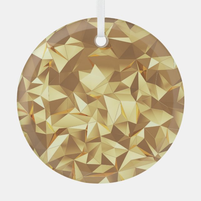 Golddreieck: Abstrakte Hintergrundtextur. Ornament Aus Glas (Vorderseite)