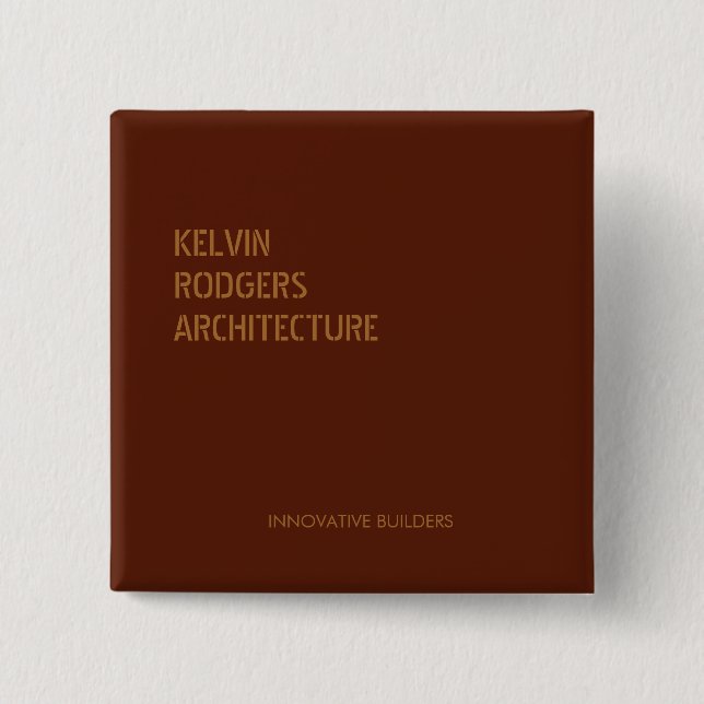 Golddruckbraun Button (Vorderseite)