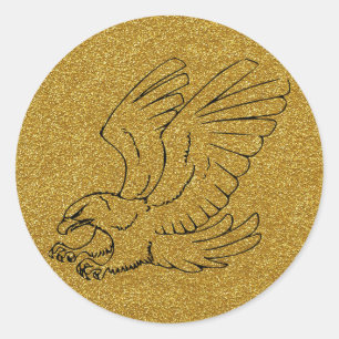 GoldEagle-Aufkleber Runder Aufkleber