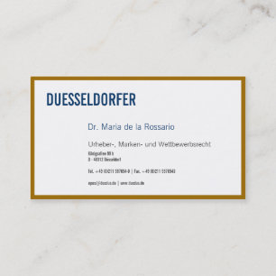 Goldedge Business-Karten Visitenkarte