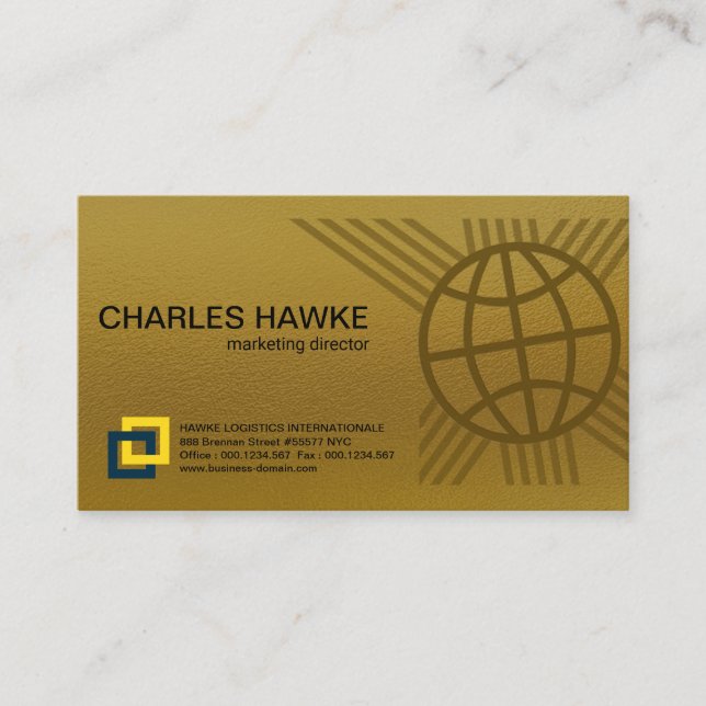 Goldeleganz-internationale globale visitenkarte (Vorderseite)
