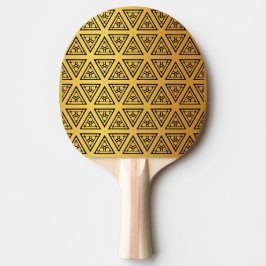 Goldeleganzmonogramm Tischtennis Schläger