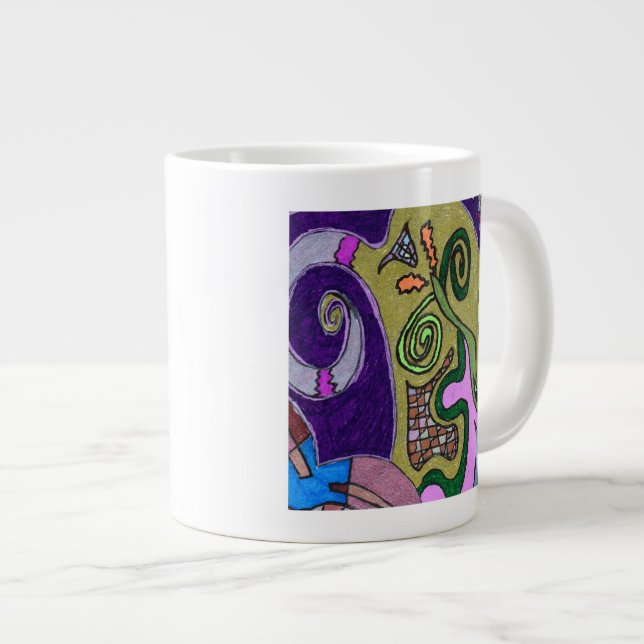 Goldelephant Jumbo-Tasse (Vorderseite Rechts)