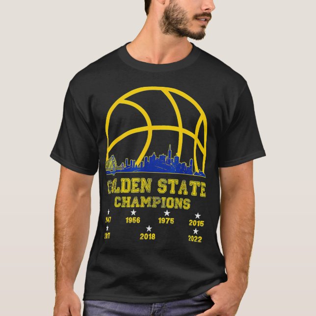Golden 2022 Basketball für Männer Frauen Krieger T-Shirt (Vorderseite)