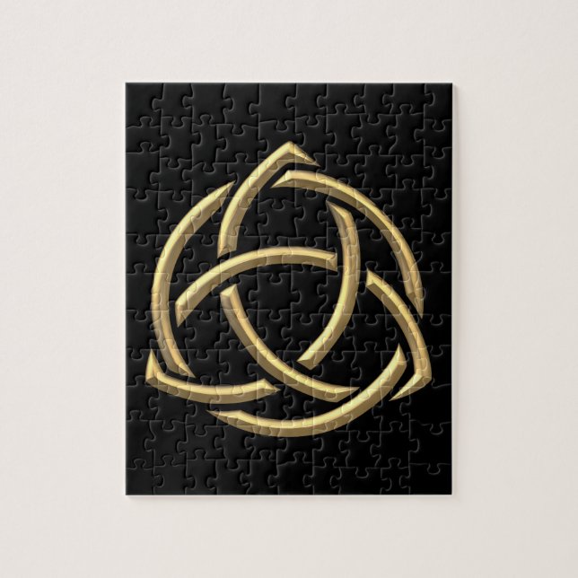 Golden "3-D" Holy Trinity Symbol 2 (Vertikal)
