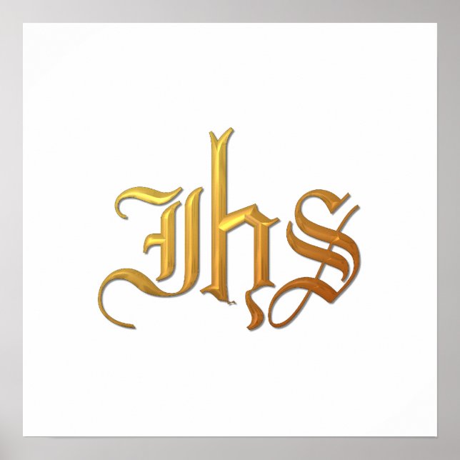 Golden "3-D" IHS Poster (Vorne)