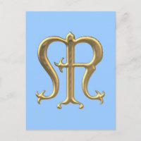 Golden "3-D" Jungfrau Mary Symbol