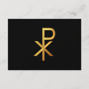 Golden "3-D" RSVP Karte