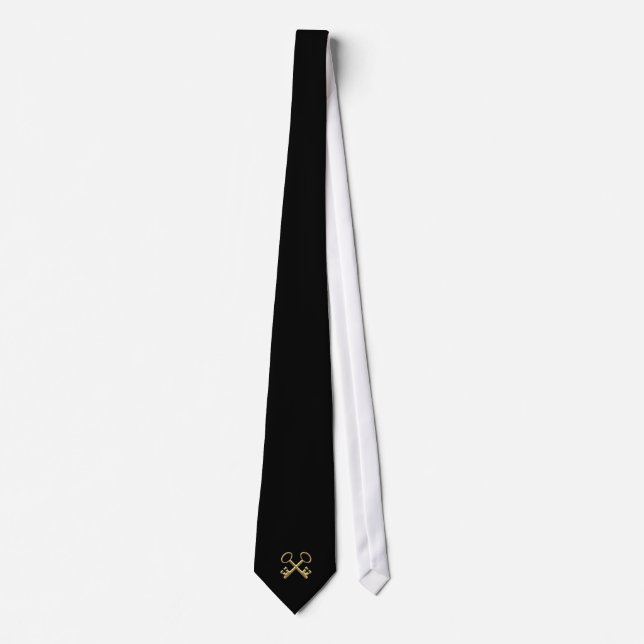 Golden "3-D" St. Peter's Keys Krawatte (Vorderseite)