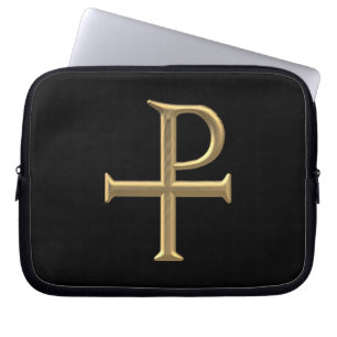 Golden "3-D" Tau-Rho Laptopschutzhülle