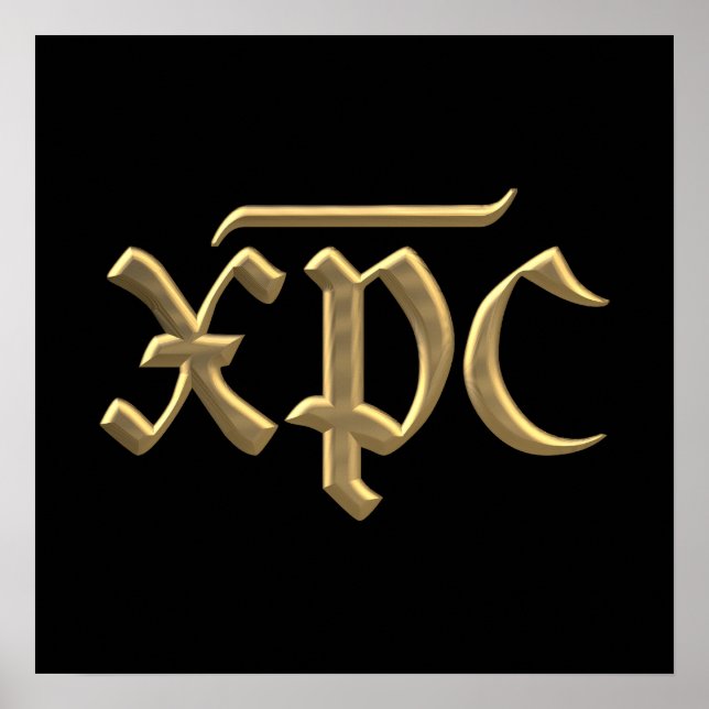 Golden "3-D" XPC symbol Poster (Vorne)