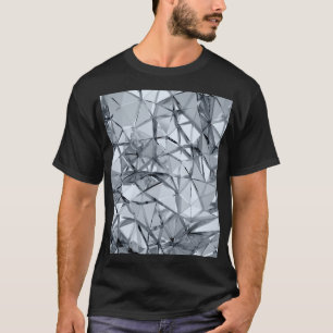 Golden 3D Metal: Geometrischer Hintergrund T-Shirt