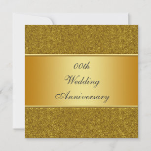Golden 50. Hochzeitstag Party Einladung
