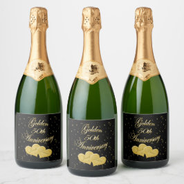 Golden 50 Jahre Personalisiert Wine Labels