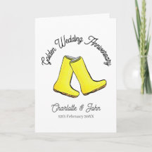 Golden 50. Wedding Jubiläum gelbe weiche Stiefel