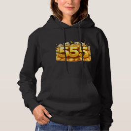 Golden 555 Hoodie – Spiritual & Stylish Black Hood