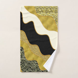 Golden Abstrait Wave Modern Gold Glam tendance