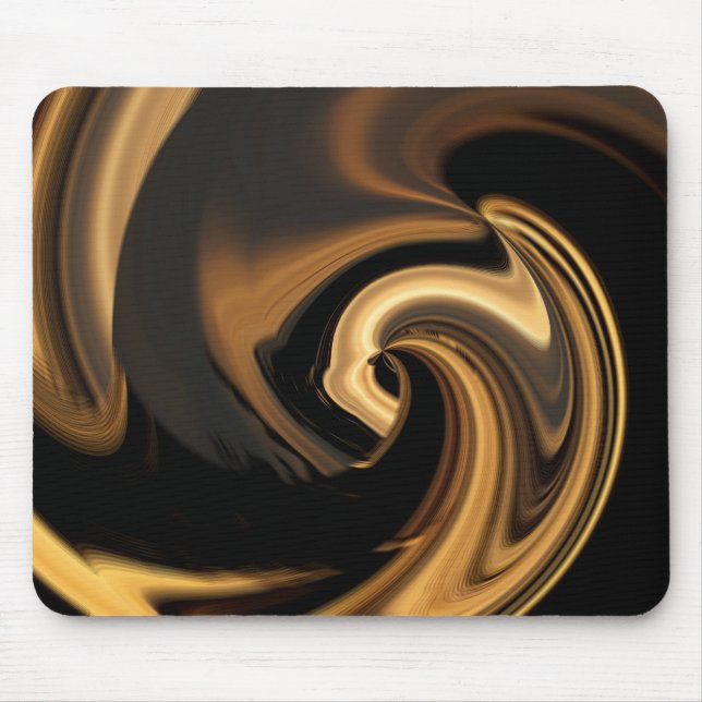 Golden Abstrakt Heart Mousepad (Vorne)