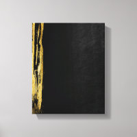 Golden Abstrakt Painting Black Background