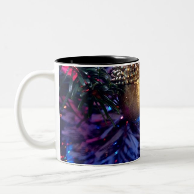 Golden Acorn und Eichhörnchen Zweifarbige Tasse (Links)