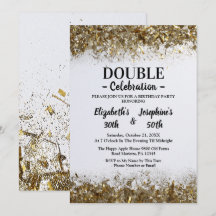 Golden Adult Joint Double Birthday Celebration