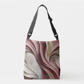 Golden Air – Rose Champagne Flowing Abstract Tragetaschen Mit Langen Trägern