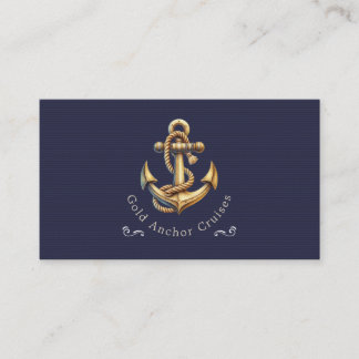 Golden Anchor Business Card Visitenkarte