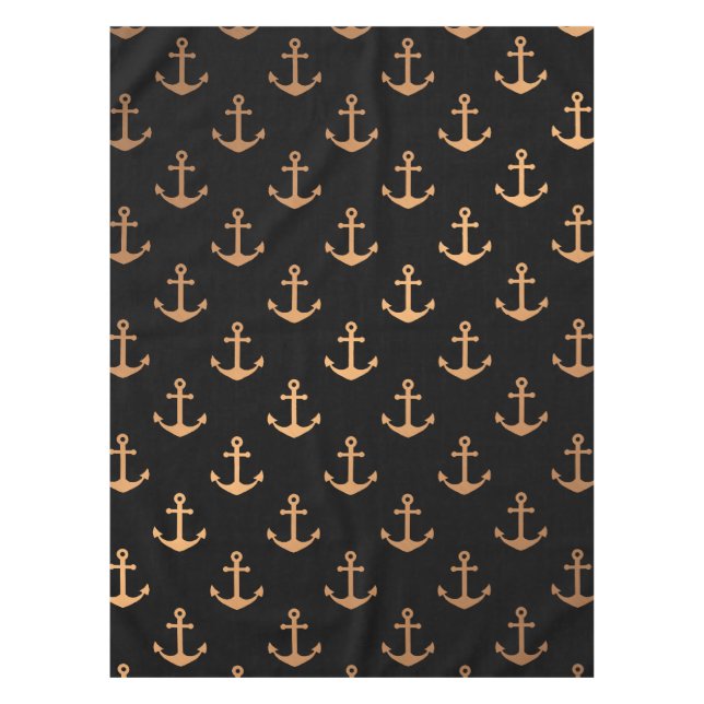 Golden Anchors Tischdecke (Vorderseite)