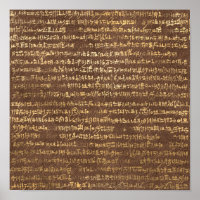 Golden Ancient Egyptian Patterns Art