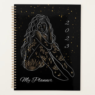 Golden and Black Mystic Woman Planer