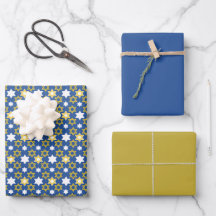 Golden and Blue Star von David