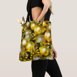 Golden and Yellow Christmas Ball Cluster Tasche