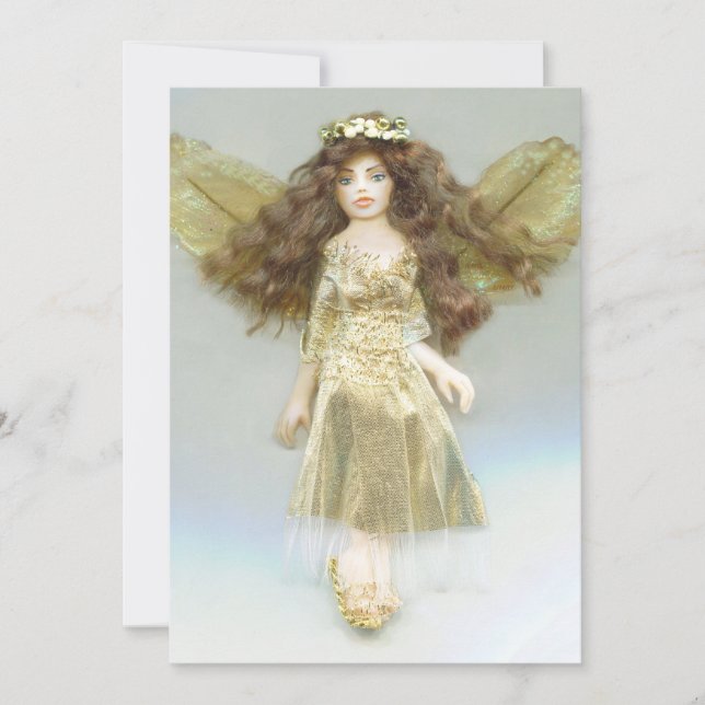 Golden Angel Christmas JL Biel Feiertagskarte (Vorderseite)