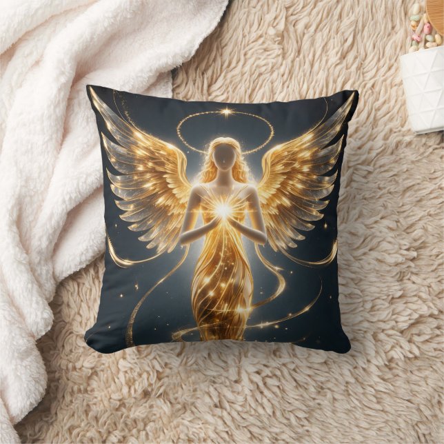Golden Angel Glamour Throw Pillow Kissen (Decke)
