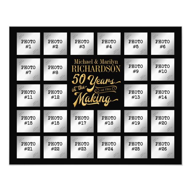 Golden Anniversary 26 Photo Collage (Devant)