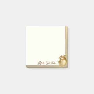 Golden Apple Lehrer Post-it Klebezettel