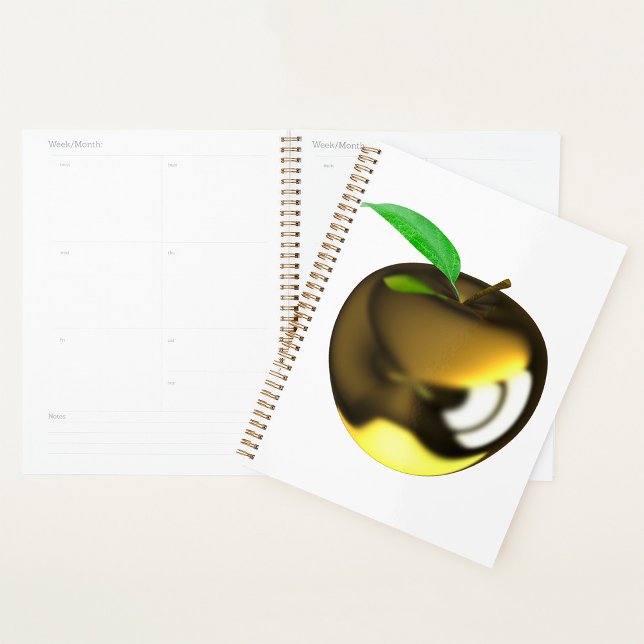 Golden Apple mit Leaf Shiny Metallic Planer (Von Creator hochgeladen)