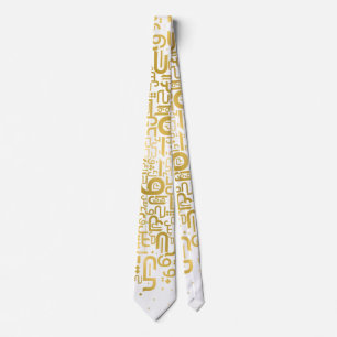 Golden Arabic Letters Krawatte