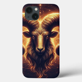 Golden Aries Zodiac Symbol Case-Mate iPhone Hülle