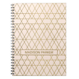 Golden Art Deco Notizblock