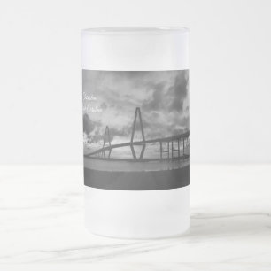 Golden Arthur Ravenel Panorama Graustufen Mattglas Bierglas