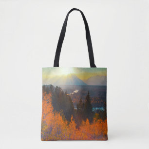 Golden Aspens Oberhalb der Schlange Fluss bei Sonn Tasche