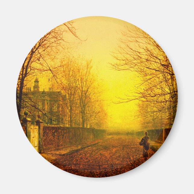 Golden Autumn John Atkinson Grimshaw Magnet (Vorne)