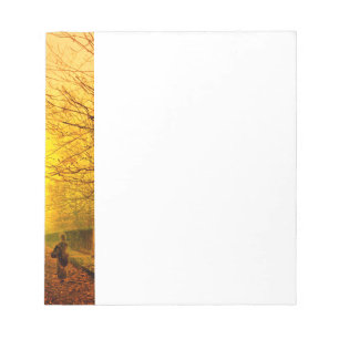 Golden Autumn John Atkinson Grimshaw Notizblock