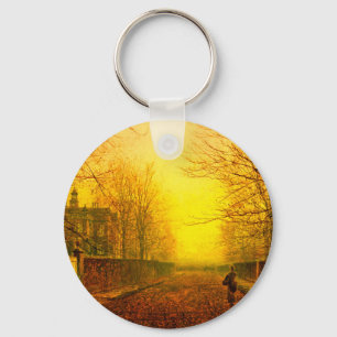 Golden Autumn John Atkinson Grimshaw Schlüsselanhänger