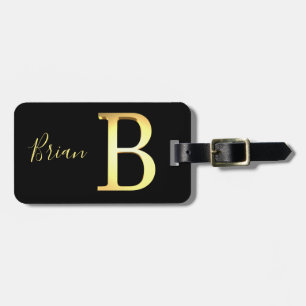 Golden B Name Gepäck Tag Gepäckanhänger