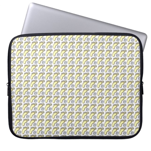 Golden Baby Foot Laptopschutzhülle (Vorderseite)