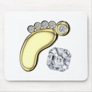 Golden Baby Foot Mousepad