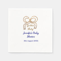Golden baby Glitzer Bogen Royal Blue Babydusche